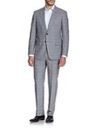 Giorgio Armani Two-button Windowpane Wool Suit