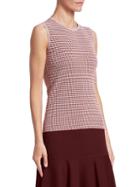 Akris Punto Houndstooth Sleeveless Top