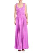 Mignon Ruched Chiffon Gown