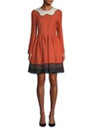 Fendi Colorblock Fit-&-flare Dress