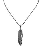 Jean Claude Dell Arte Holy Feather Sterling Silver Pendant Necklace