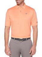 Callaway Short Sleeve Opti-stretch Heathered Solid Polo