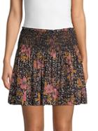Zadig & Voltaire Silk Pleated Floral Skirt