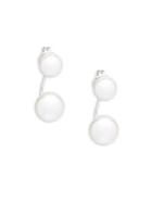 Majorica 8-10mm White Pearl And Sterling Silver Ear Jackets