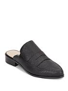 French Connection Louis Embossed Leather Slip-on Flats