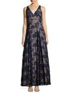 Adrianna Papell Twilight Fit-&-flare Lace Gown