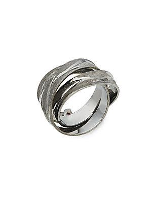 Roberto Coin Textured Silver Ring
