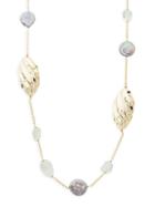 Alexis Bittar Faux Pearl & Crystal Necklace