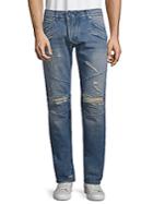 Pierre Balmain Distressed Cotton Jeans