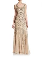 Adrianna Papell Embellished Curve Gown