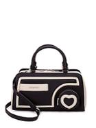 Love Moschino Heart Two-tone Faux Leather Satchel