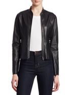 Lamarque Chapin Reversible Leather Bomber