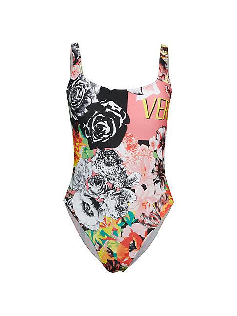 Versace Floral One-piece Swimsuit