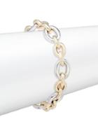 Saks Fifth Avenue Made In Italy Made In Italy 14k Gold Two-tone Bracelet