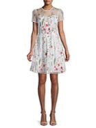 Walter Baker Drew Embroidered Floral Lace Dress