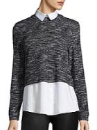 Alice + Olivia Maelynn Faux Layered Top