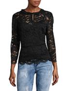 Marc By Marc Jacobs Embroidered Floral Lace Blouse