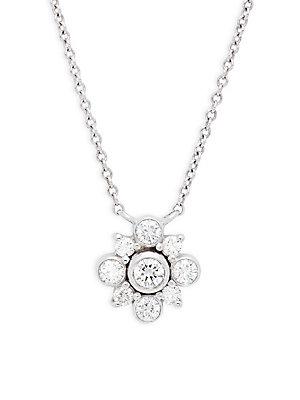Kwiat Petal Diamond & 18k White Gold Necklace