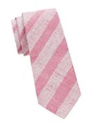 Giorgio Armani Checker Striped Silk Tie