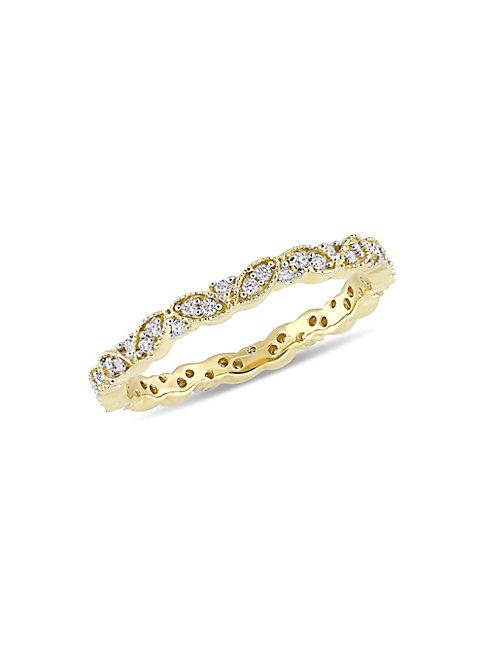 Sonatina 14k Yellow Gold & Diamond Stackable Ring