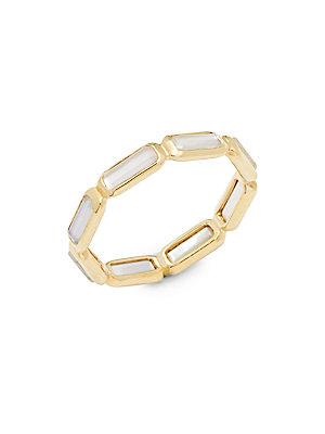 Ippolita Rock Candy 18k Yellow Gold Quartz Doublet & Mother-of-pearl Ring