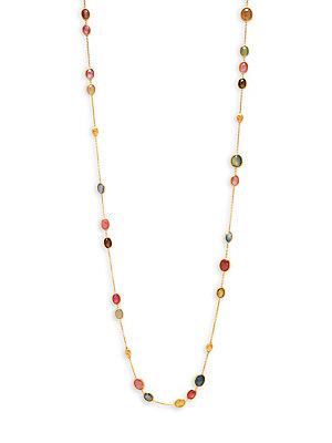 Marco Bicego Natural Sapphire & 18k Yellow Gold Necklace