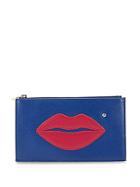 Charlotte Olympia Pouty Textured Leather Pouch