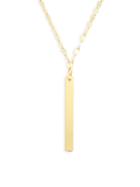Sphera Milano Goldplated Bar Pendant Necklace