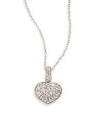 Kc Designs Diamond & 14k White Gold Heart Pendant Necklace