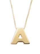 Saks Fifth Avenue Made In Italy Initial 14k Yellow Gold Necklace