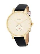 Ted Baker London Stainless Steel Leather-strap Watch