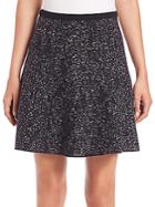 Theory Lotamee Evian Speckled Wool-blend Skirt