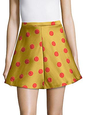 Redvalentino Polka-dot Mini Skirt