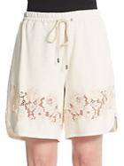 3.1 Phillip Lim Lace Accented Drawstring Shorts