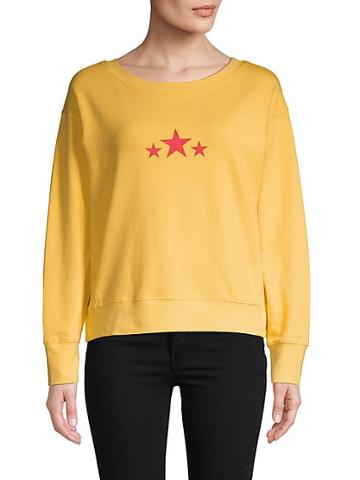 Sweet Romeo Star Graphic Cropped Sweatshirt