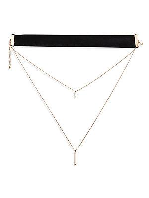 Cara Double Chain Cuff Necklace