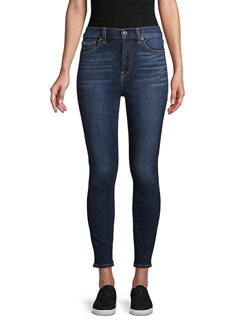 7 For All Mankind Whiskered Ankle Jeans