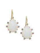 Alanna Bess White Topaz And White Agate Drop Earrings