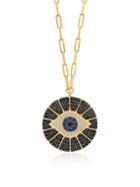 Gabi Rielle 14k Gold Vermeil & Cubic Zirconia Evil Eye Necklace