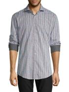 Bugatchi Striped Long-sleeve Shirt
