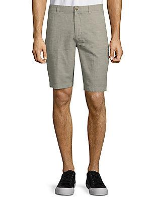 Ben Sherman Tonic Cotton Linen Shorts