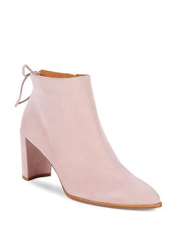 Stuart Weitzman Step Easy Suede Ankle Boots