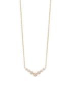 Danni 14k Yellow Gold V-bezel Diamond Pendant Necklace
