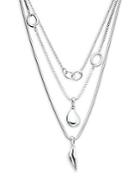 Diane Von Furstenberg Sterling Silver Triple-layer Necklace