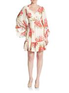 Betsey Johnson Floral Print Empire-waist Dress