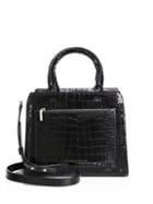 Victoria Beckham Small City Victoria Croc-embossed Leather Tote