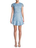 Alice + Olivia Lace Mini Fit-&-flare Dress
