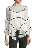 Cinq Sept Melodie Ruffled Top