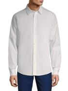 Vince Reverse Placket Cotton Button-down Shirt