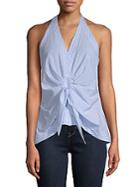 Supply & Demand Tibby Sleeveless Tie-front Top